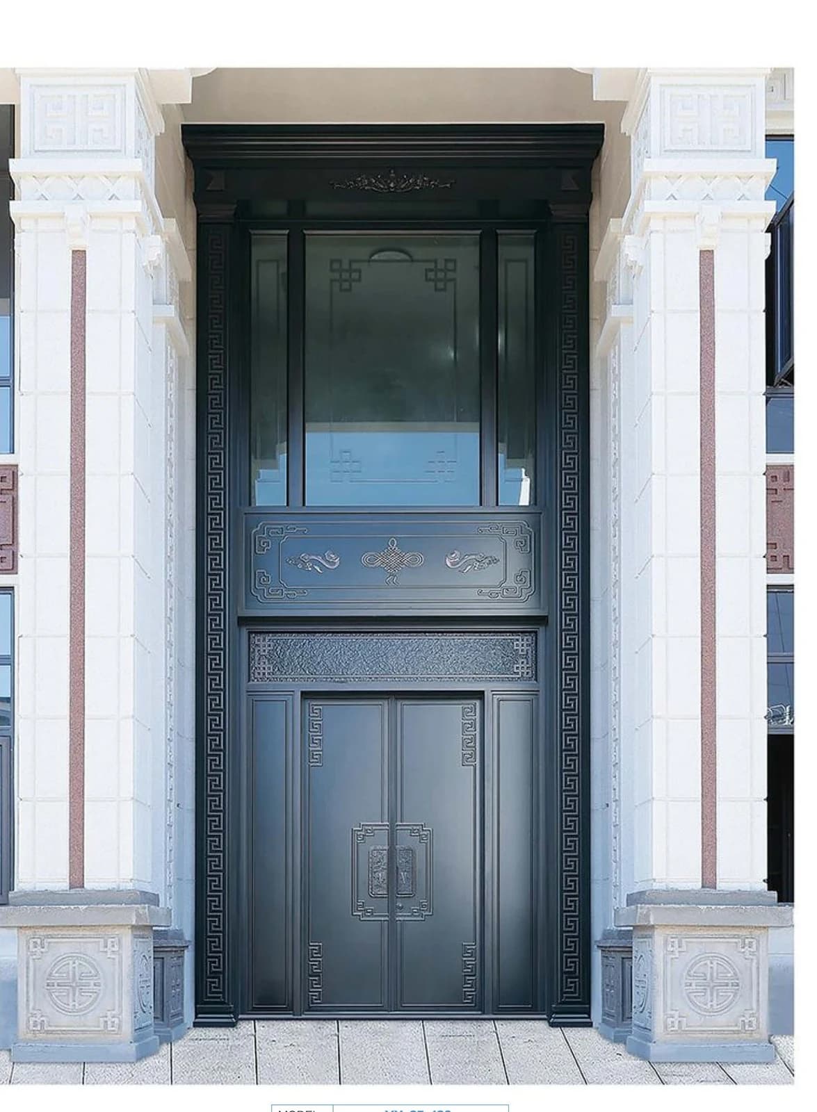 YX-25-136 Light Luxury Entrance Doors