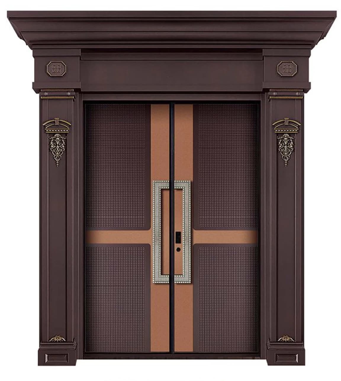 YX-25-137 Light Luxury Entrance Doors