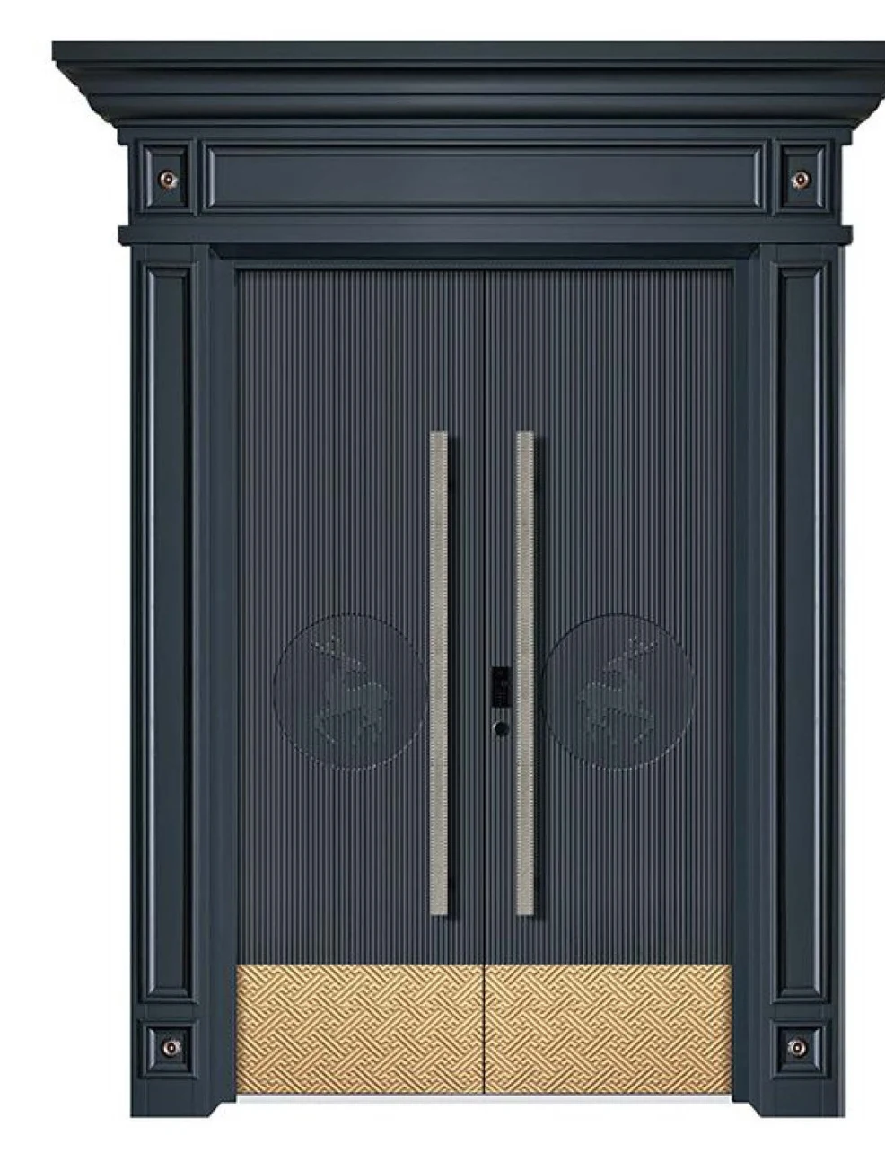 YX-25-140 Light Luxury Entrance Doors