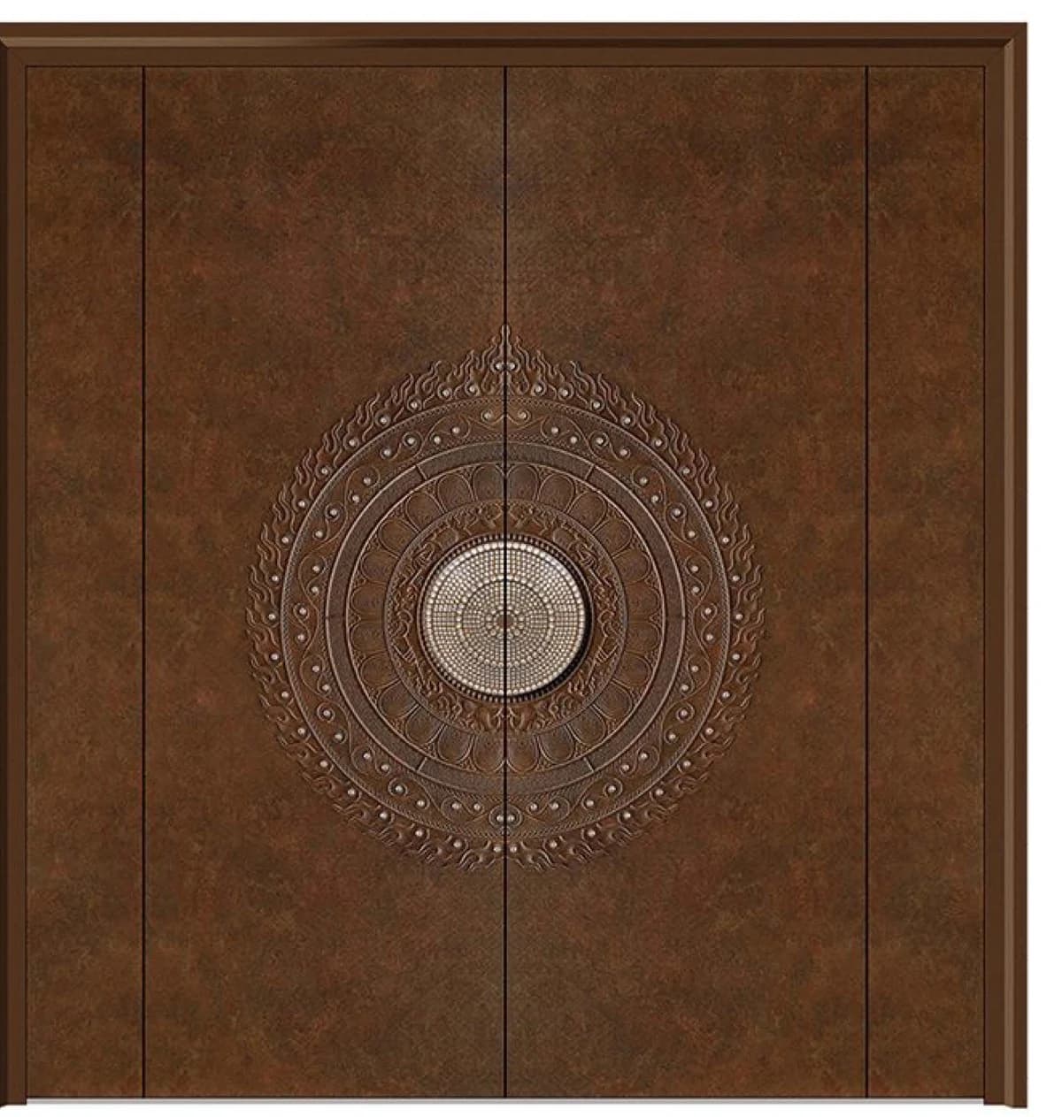 YX-25-143 Light Luxury Entrance Doors