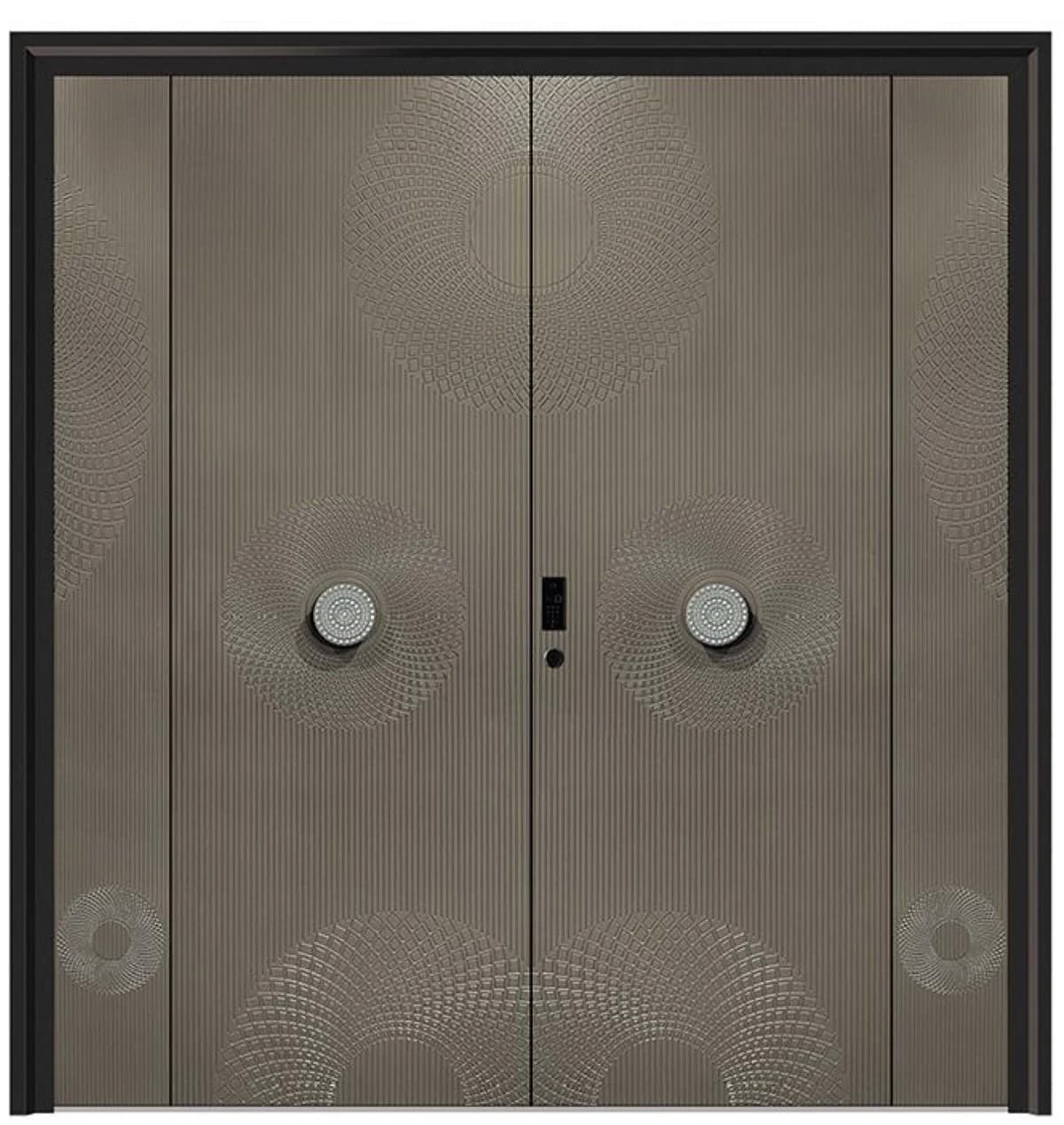 YX-25-147 Light Luxury Entrance Doors