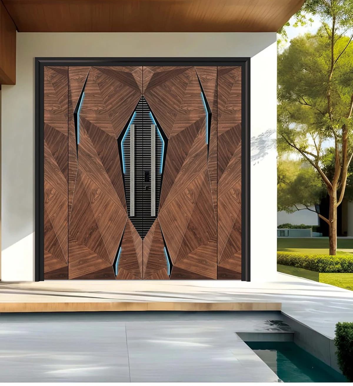 YX-25-149 Light Luxury Entrance Doors