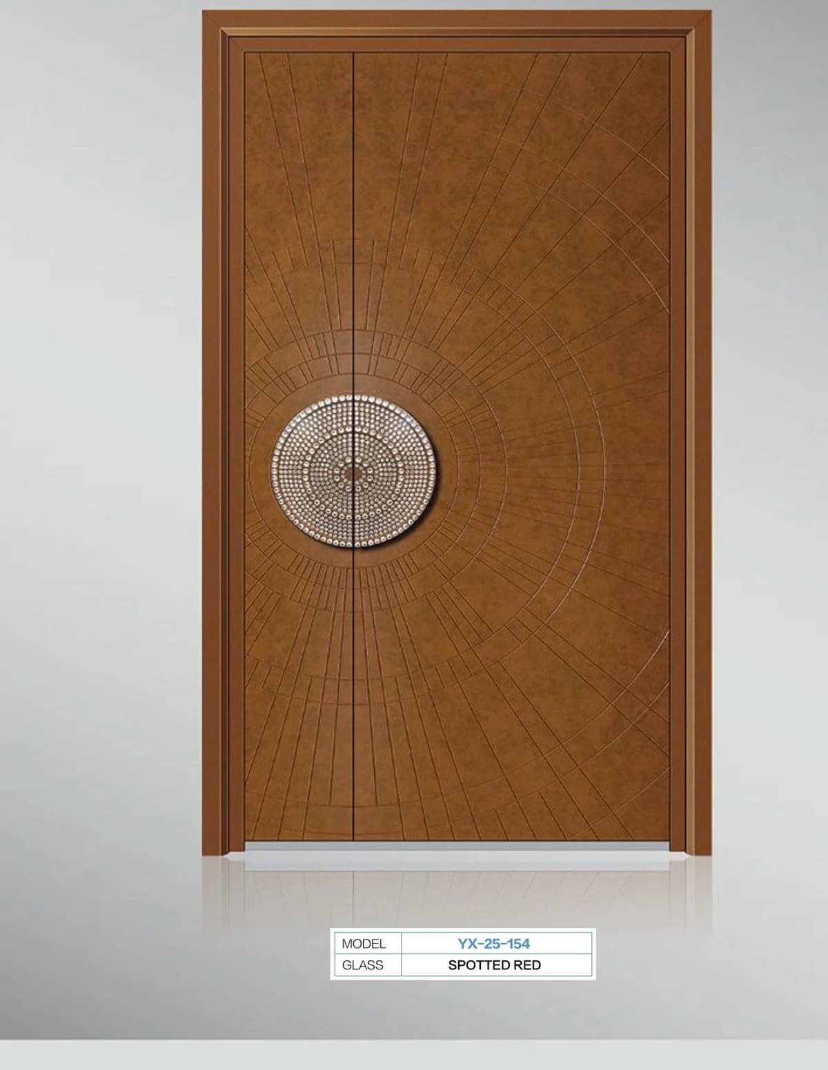 YX-25-154 Light Luxury Entrance Doors