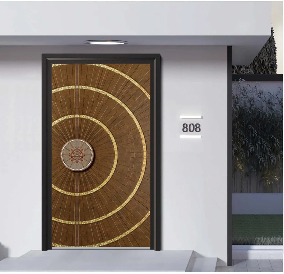YX-25-157 Light Luxury Entrance Doors