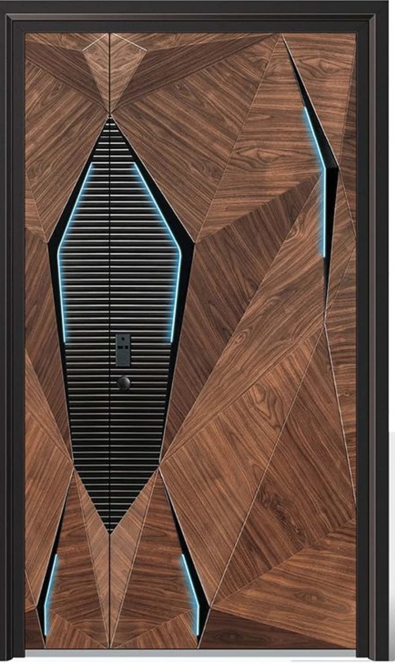 YX-25-158 Light Luxury Entrance Doors