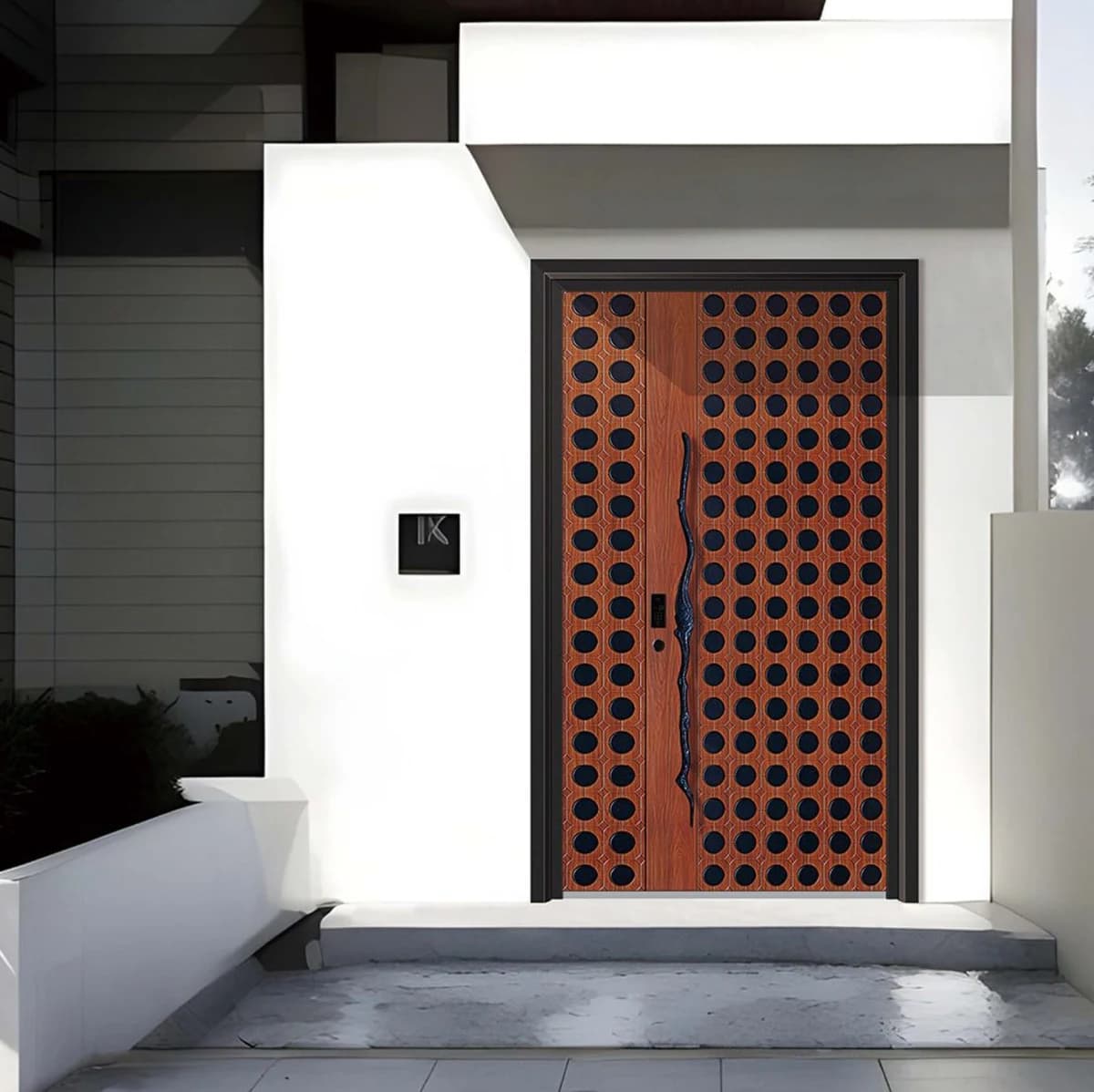 YX-25-160 Light Luxury Entrance Doors