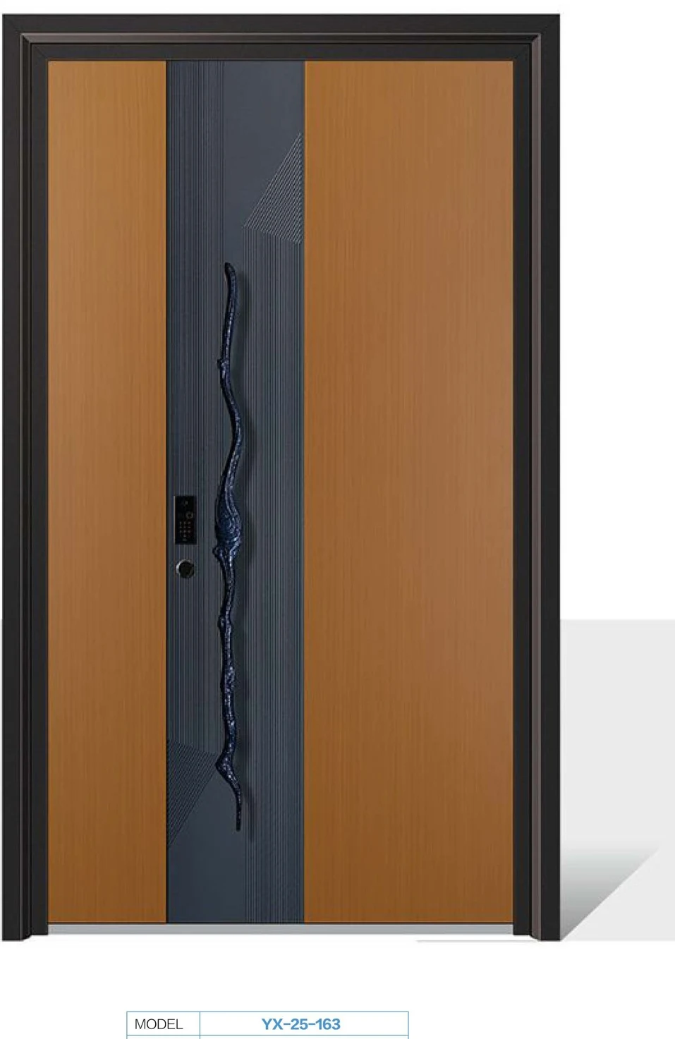 YX-25-163 Light Luxury Entrance Doors