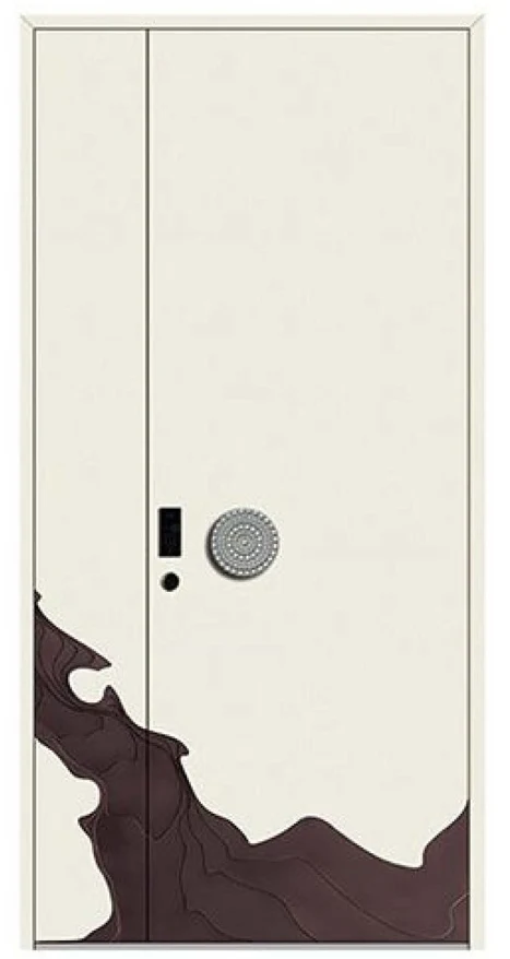 YX-25-176 Light Luxury Entrance Doors