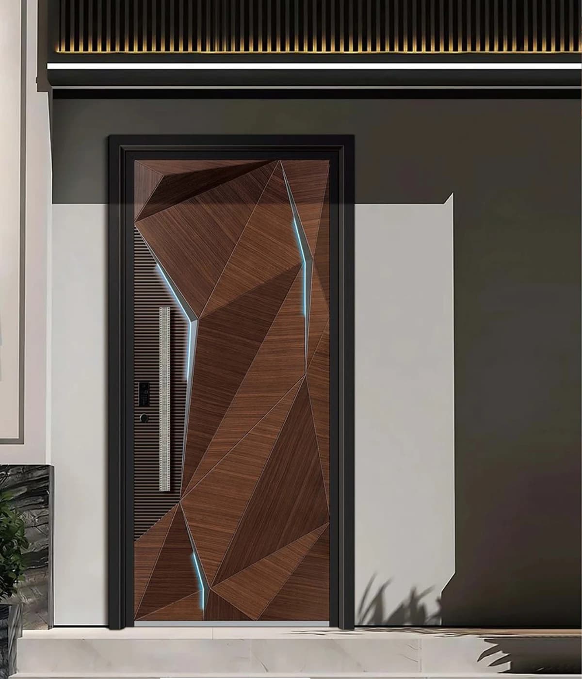 YX-25-192 Light Luxury Entrance Doors