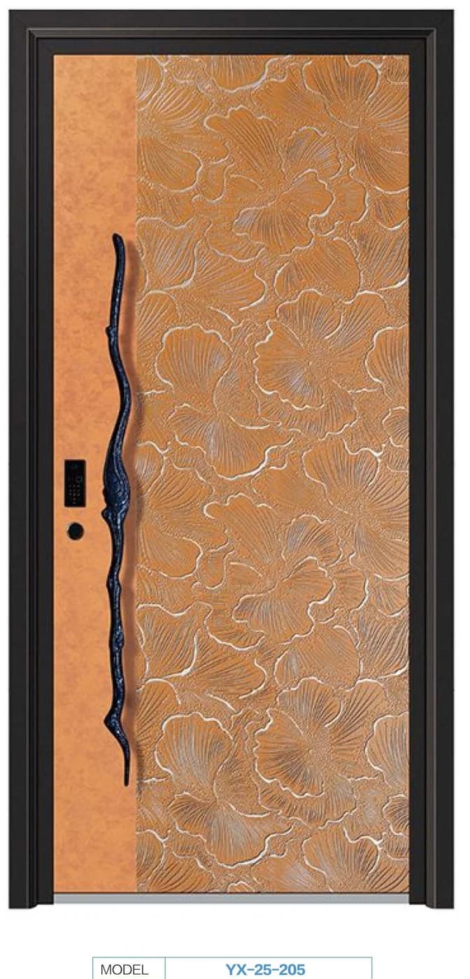 YX-25-205 Light Luxury Entrance Doors