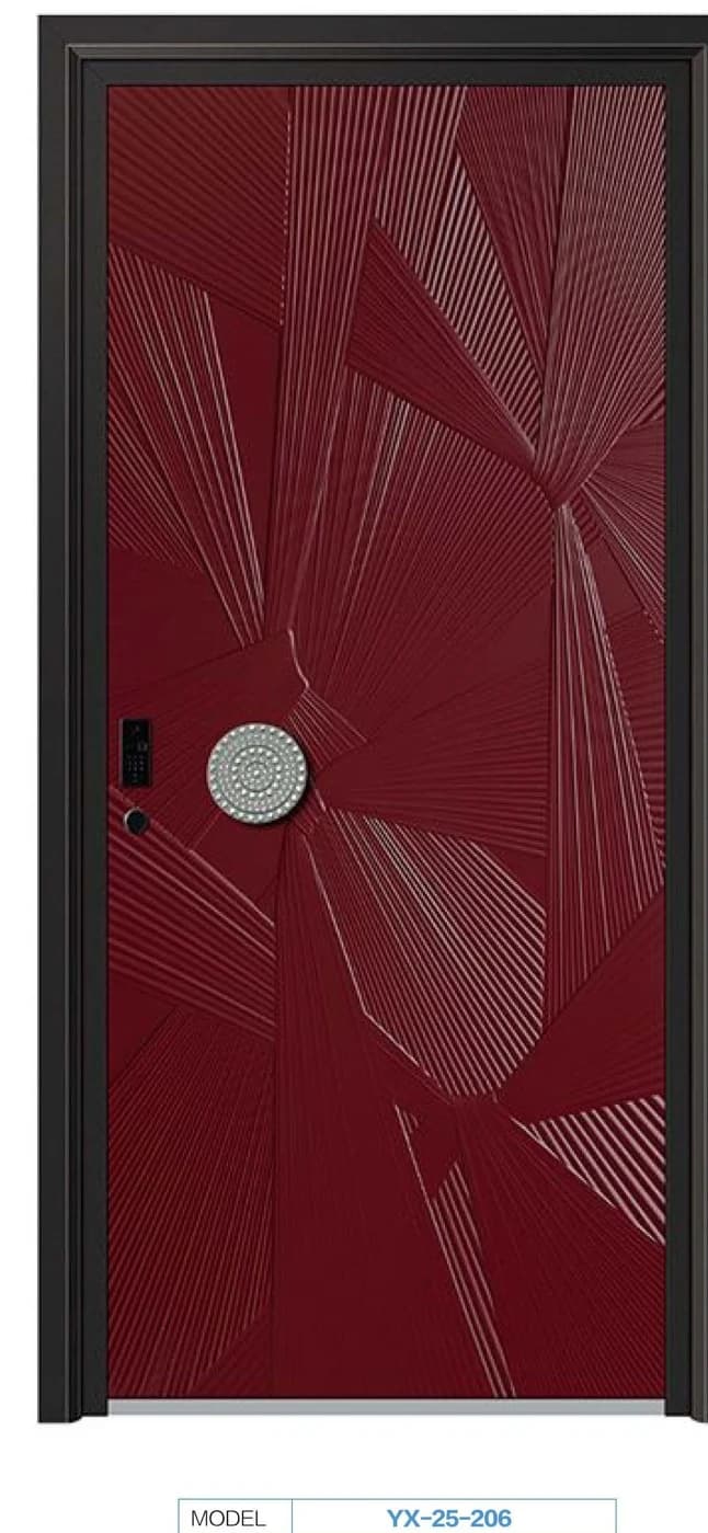 YX-25-206 Light Luxury Entrance Doors