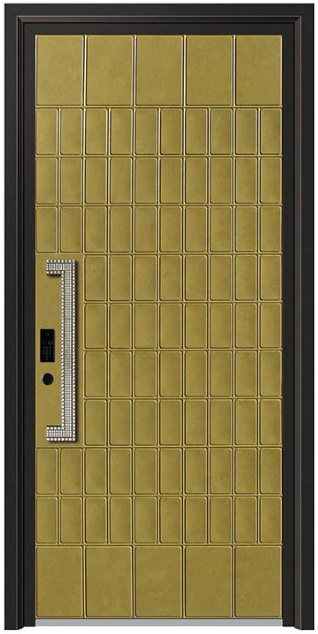 YX-25-207 Light Luxury Entrance Doors