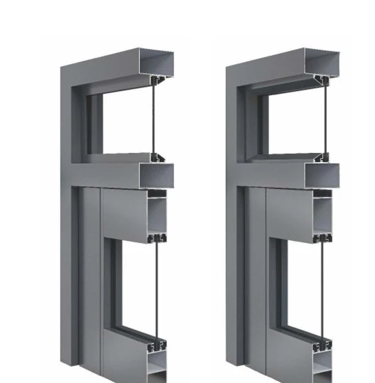 46 Floor-Spring Door Series · Profile reference