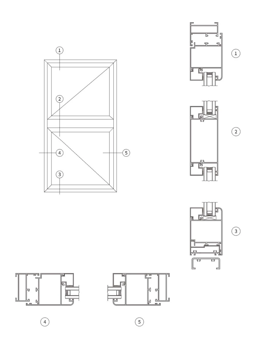 50 Casement Windows & Hinged Doors · Construction & sections