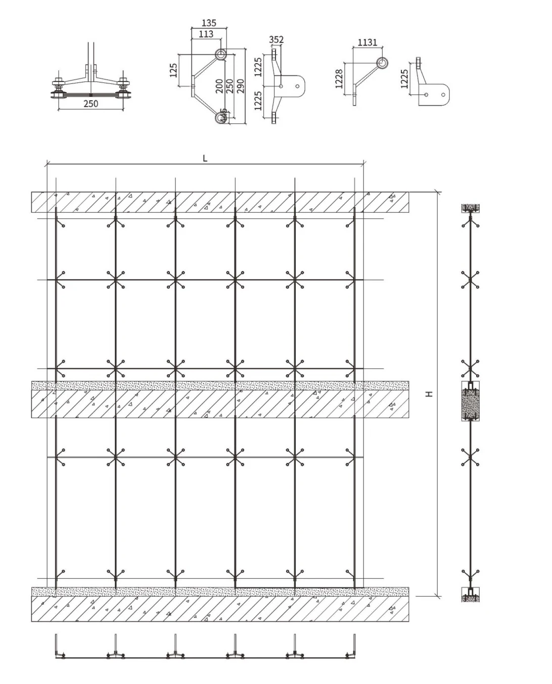 All-Glass Curtain Wall