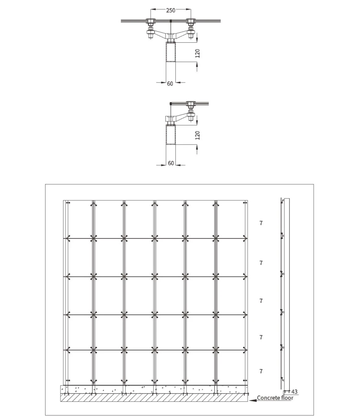 Point-Fixed Glass Curtain Wall