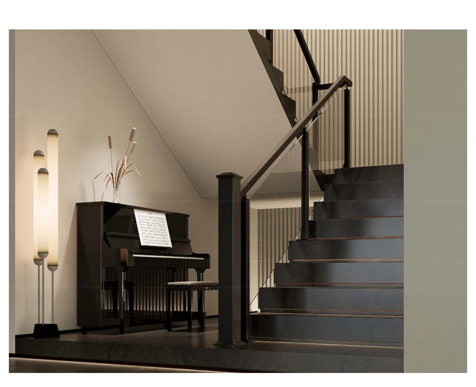 45 Handrail / 50 Post Stair Railing