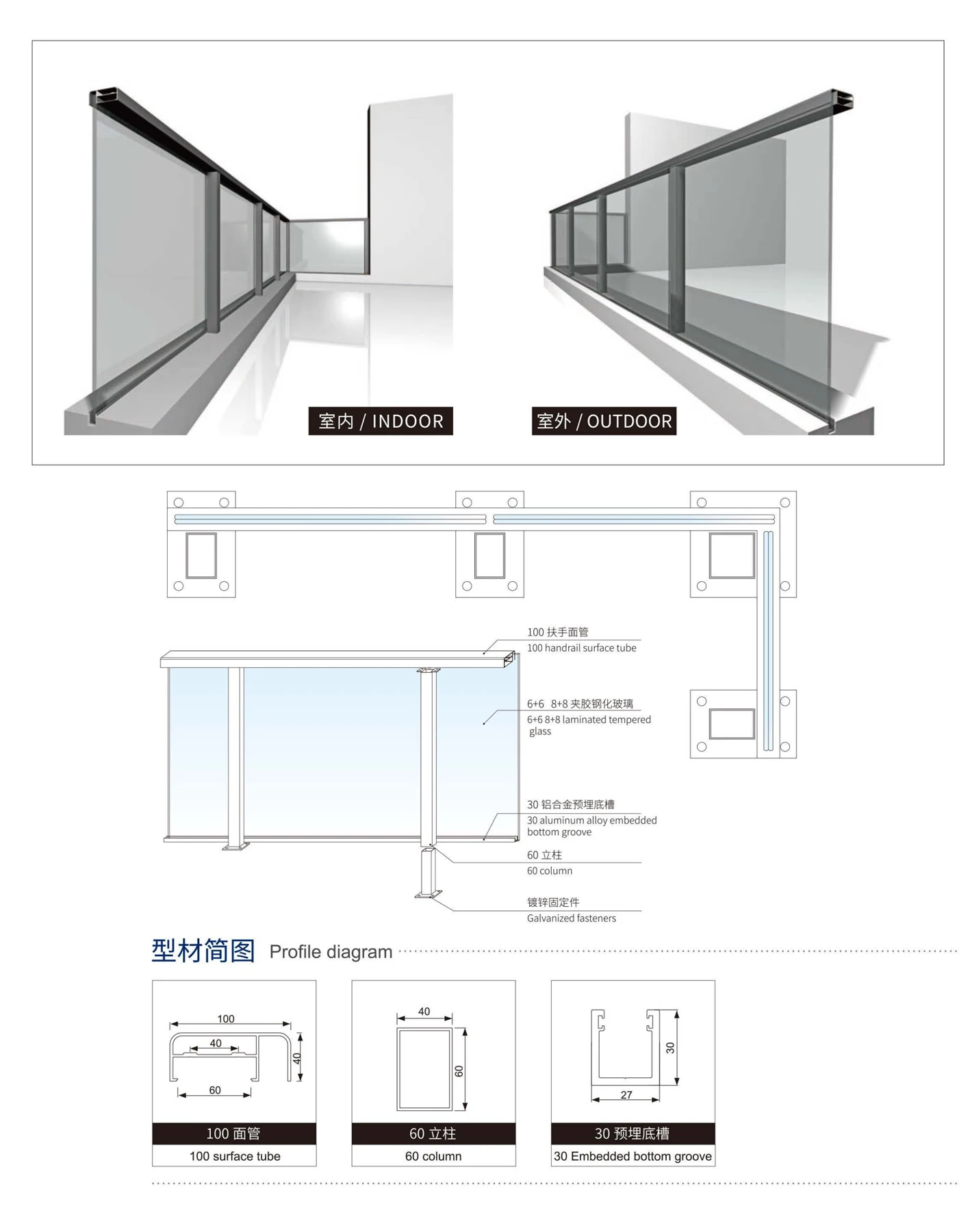 100 Project Railing