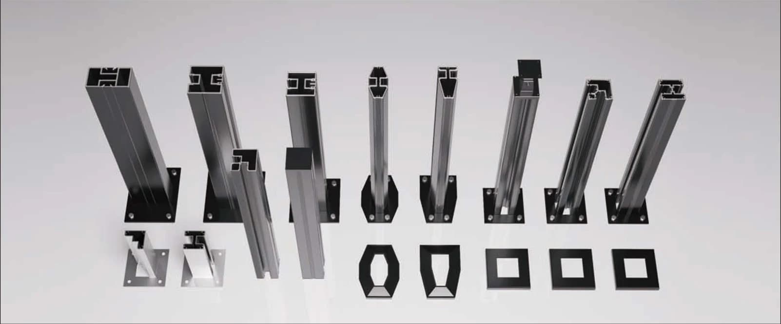 50 Post Glass Railing