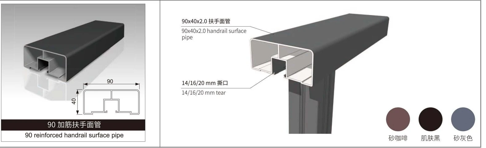 Top Rails for Glass Railings · Construction & accessory reference