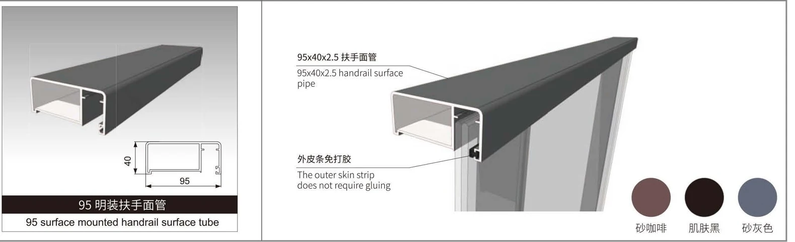 Top Rails for Glass Railings · Construction & accessory reference