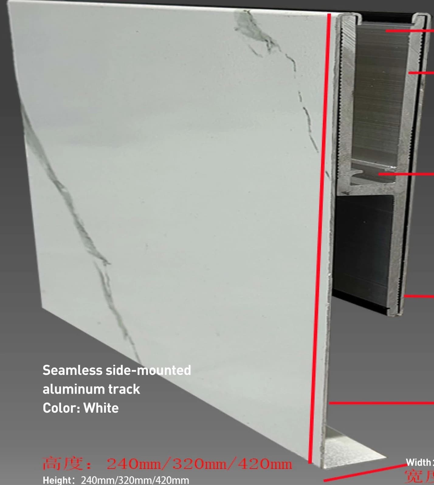 Kunlun White · Finish and section reference