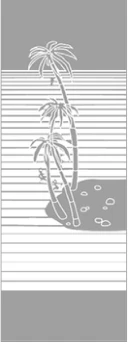 玻璃丝印图案 · SY05 椰猴
