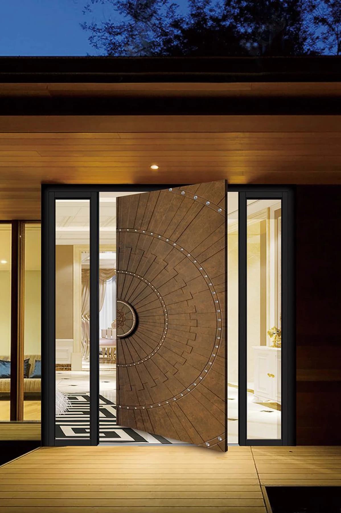 Light Luxury Entrance Doors