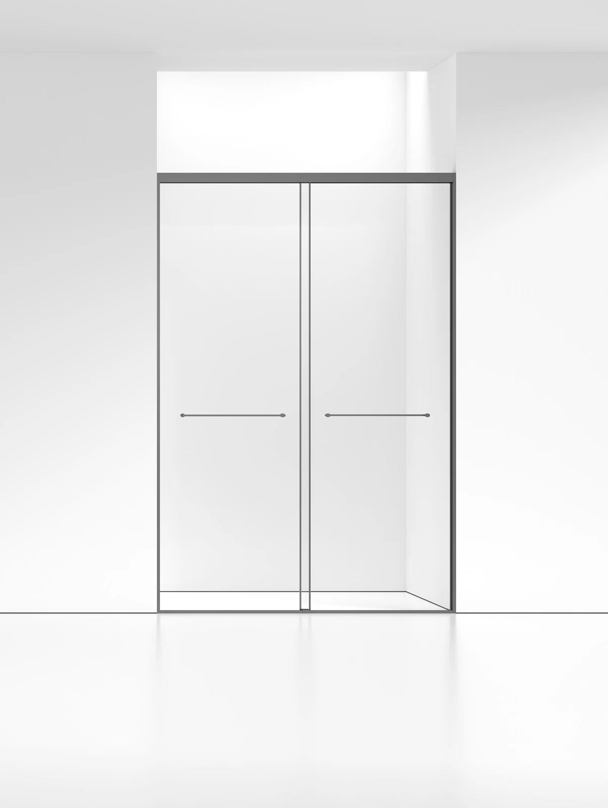 LJ-A006 Inline Double-Sliding Shower Door