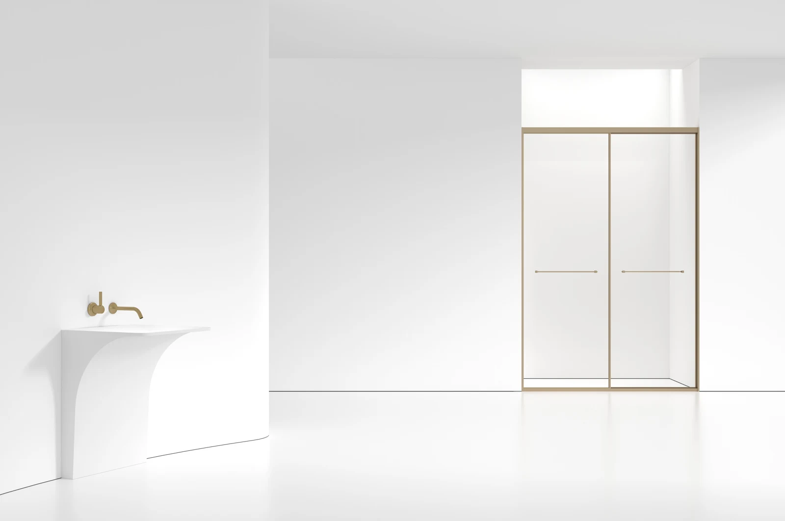 LJ-A1 Inline Double-Sliding Shower Door