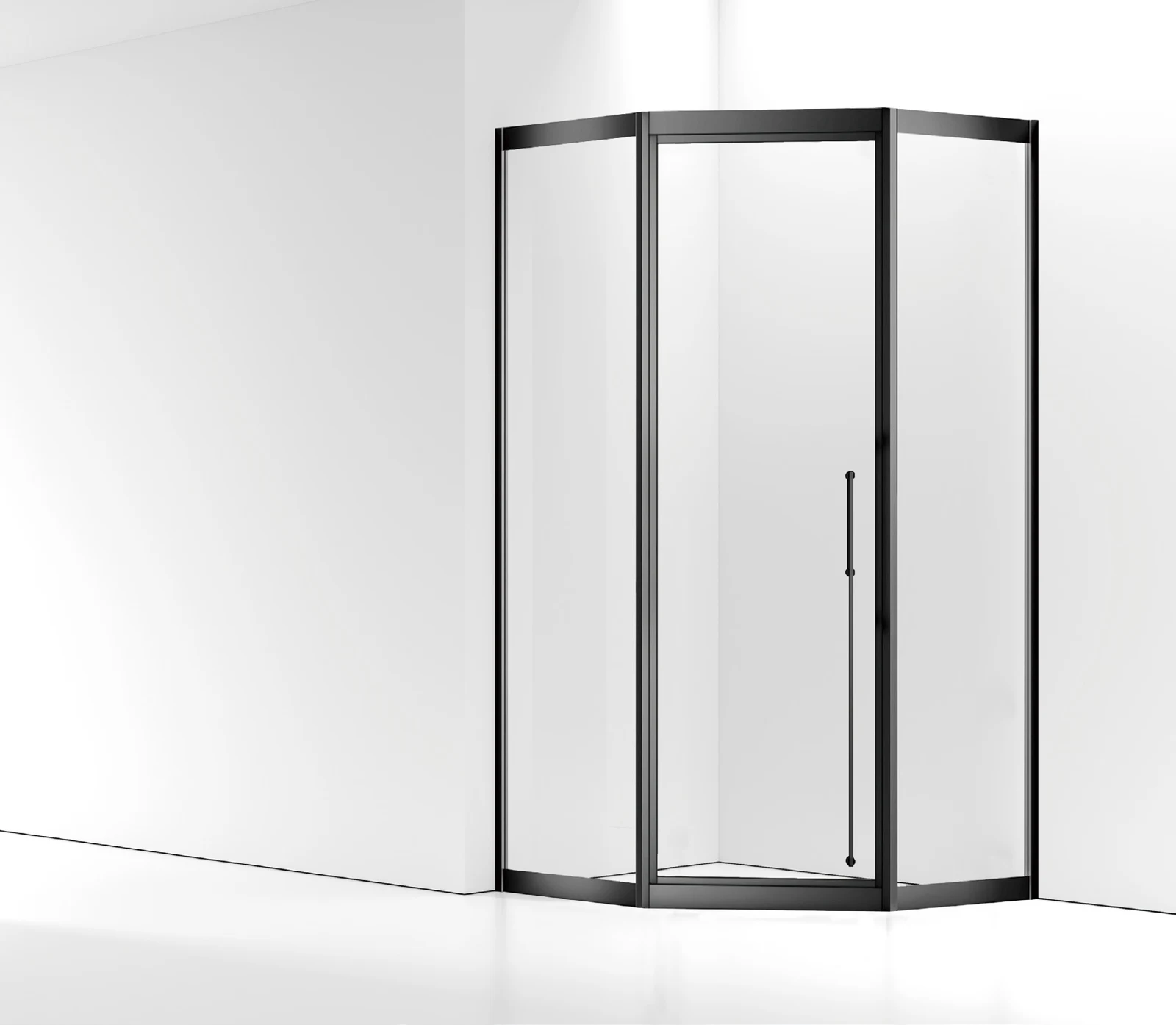 LJ-B002 Framed Diamond Sliding Shower Door
