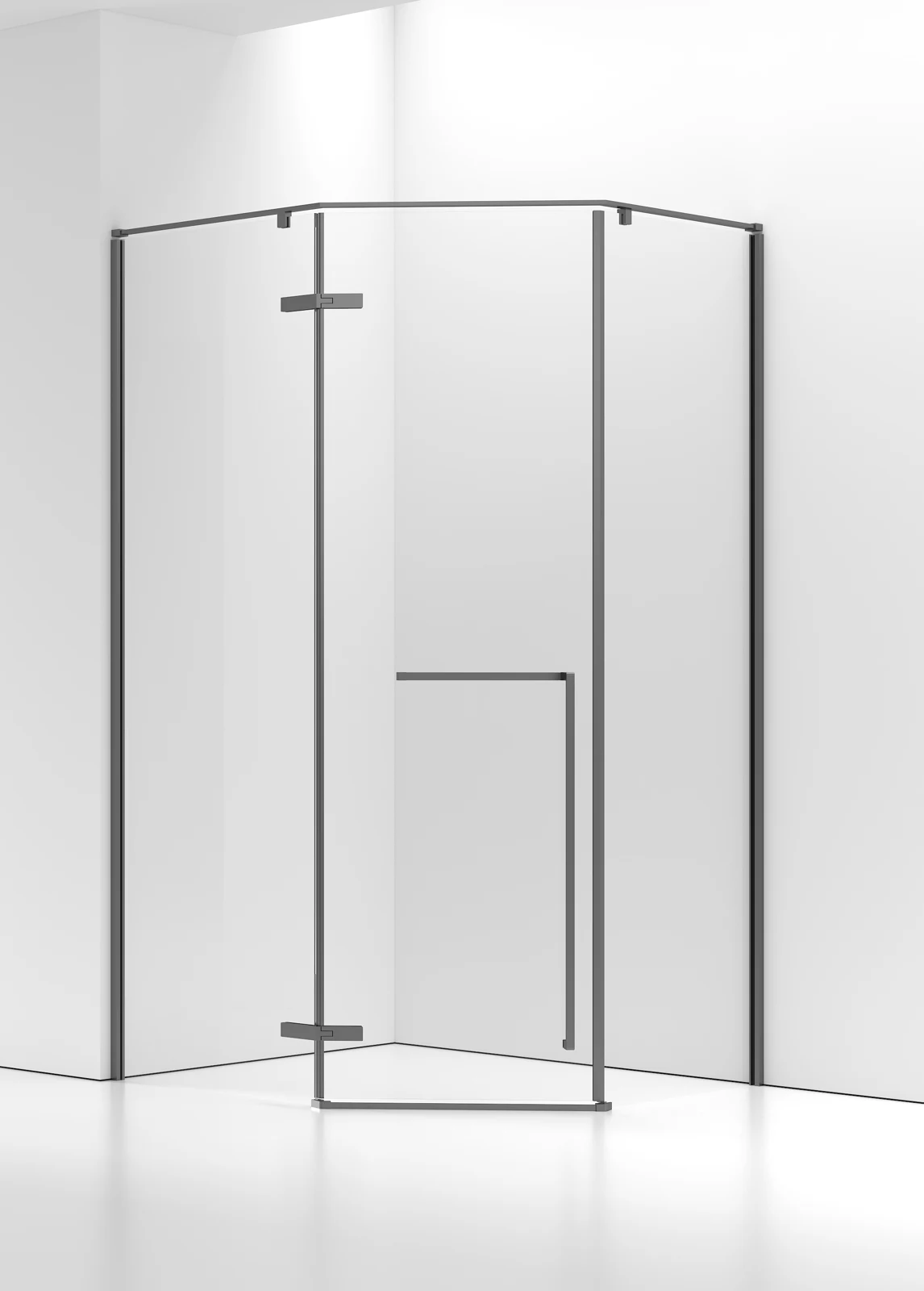 LJ-B007 Diamond Outward-Opening Shower Door