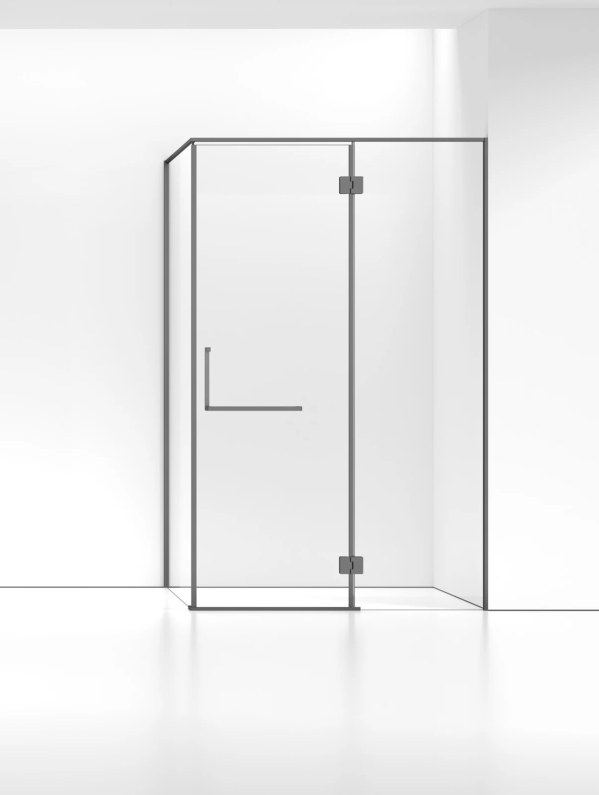LJ-B009 L-Shaped Hinged Shower Enclosure