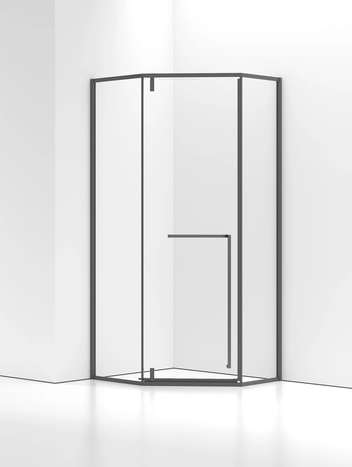 LJ-B010 Diamond Hinged Shower Enclosure