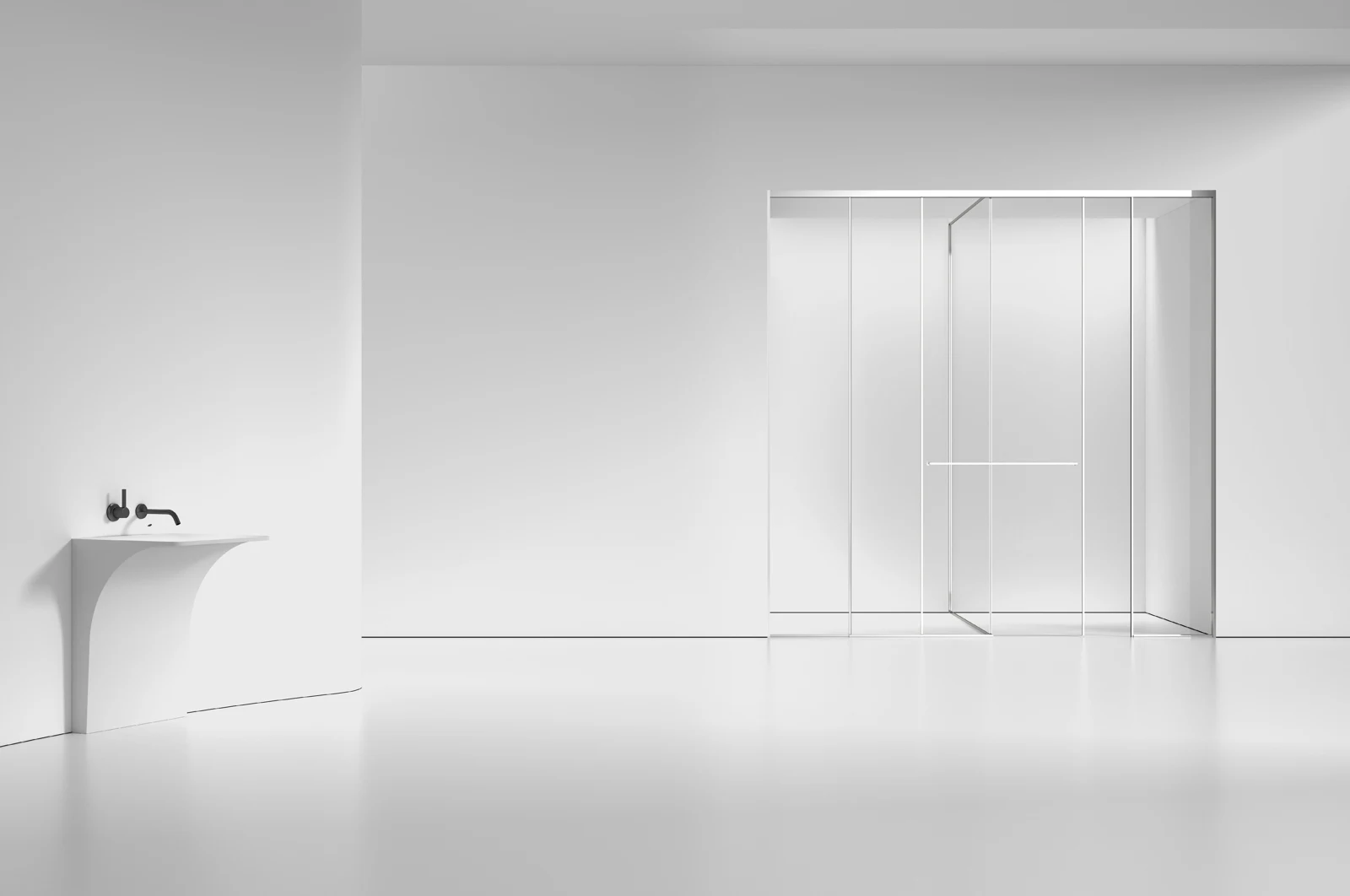 LJ-CXXTT002 T-Shaped Dual-Purpose Shower Door