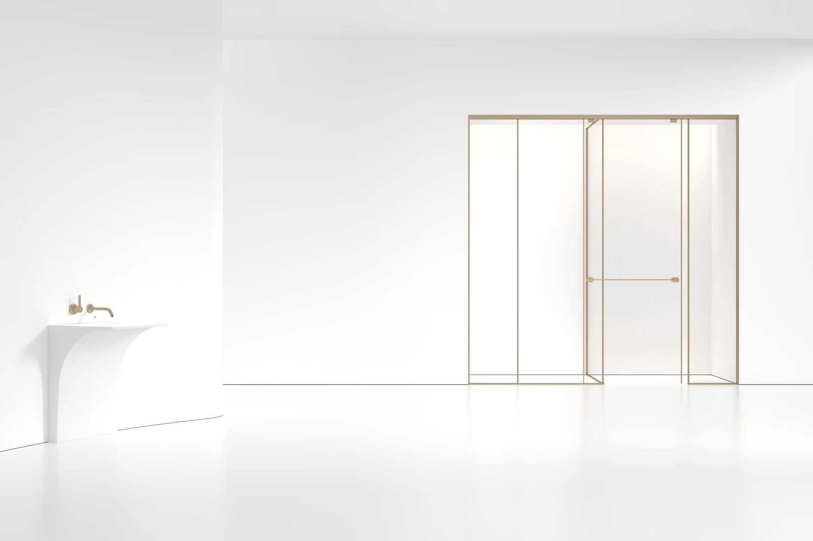 LJ-CXXTT003 T-Shaped Dual-Purpose Shower Door