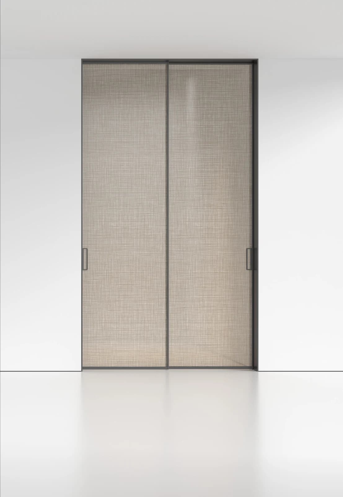 LJ-D016 Top-Hung Panoramic Sliding Door · Two sliding panels