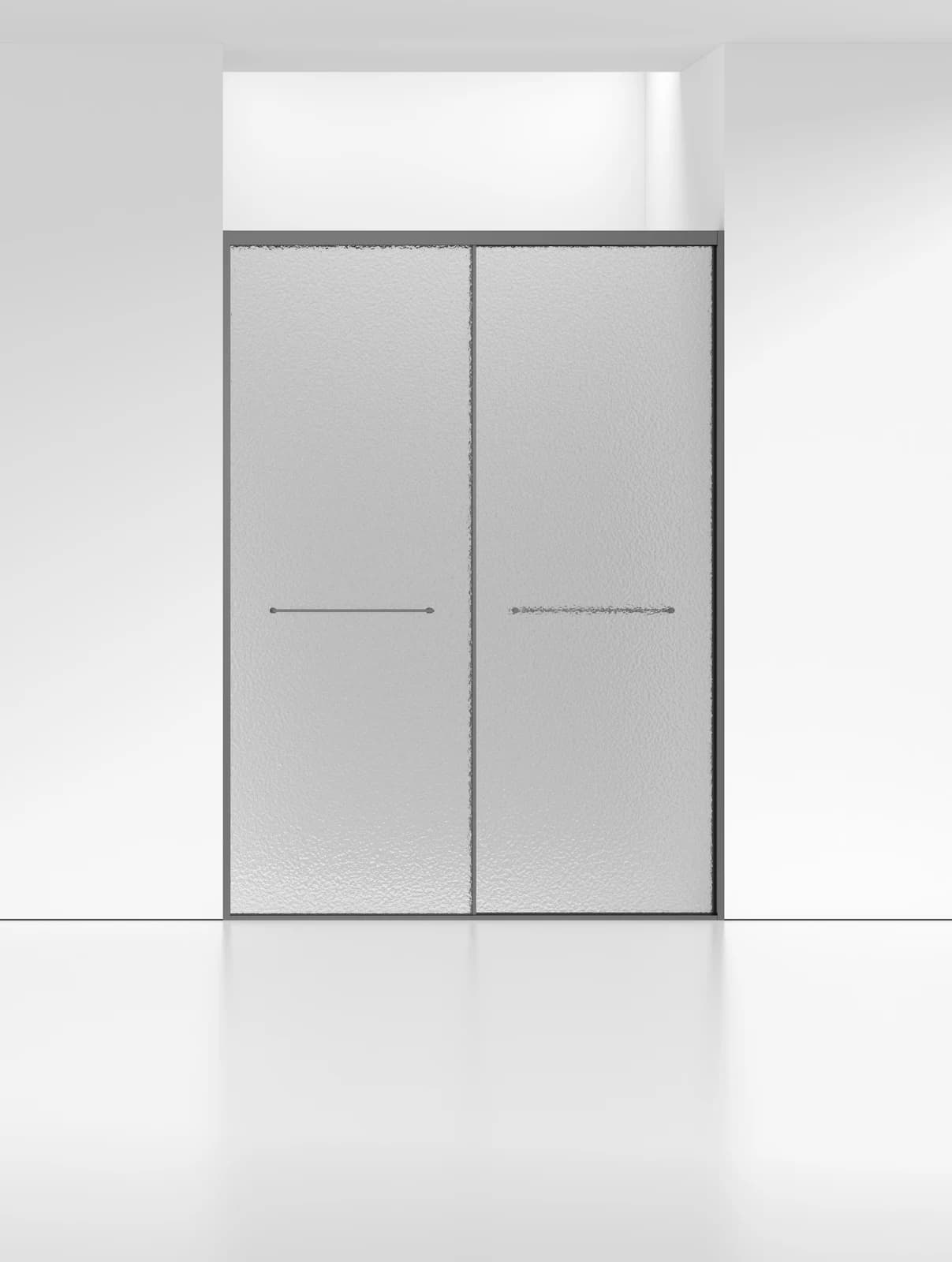 LJ-L041 Inline Double-Sliding Shower Door
