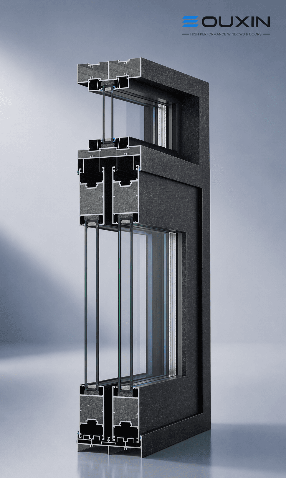 102 mm Heavy-Duty Sliding Door System (2.0 mm Profile Wall)