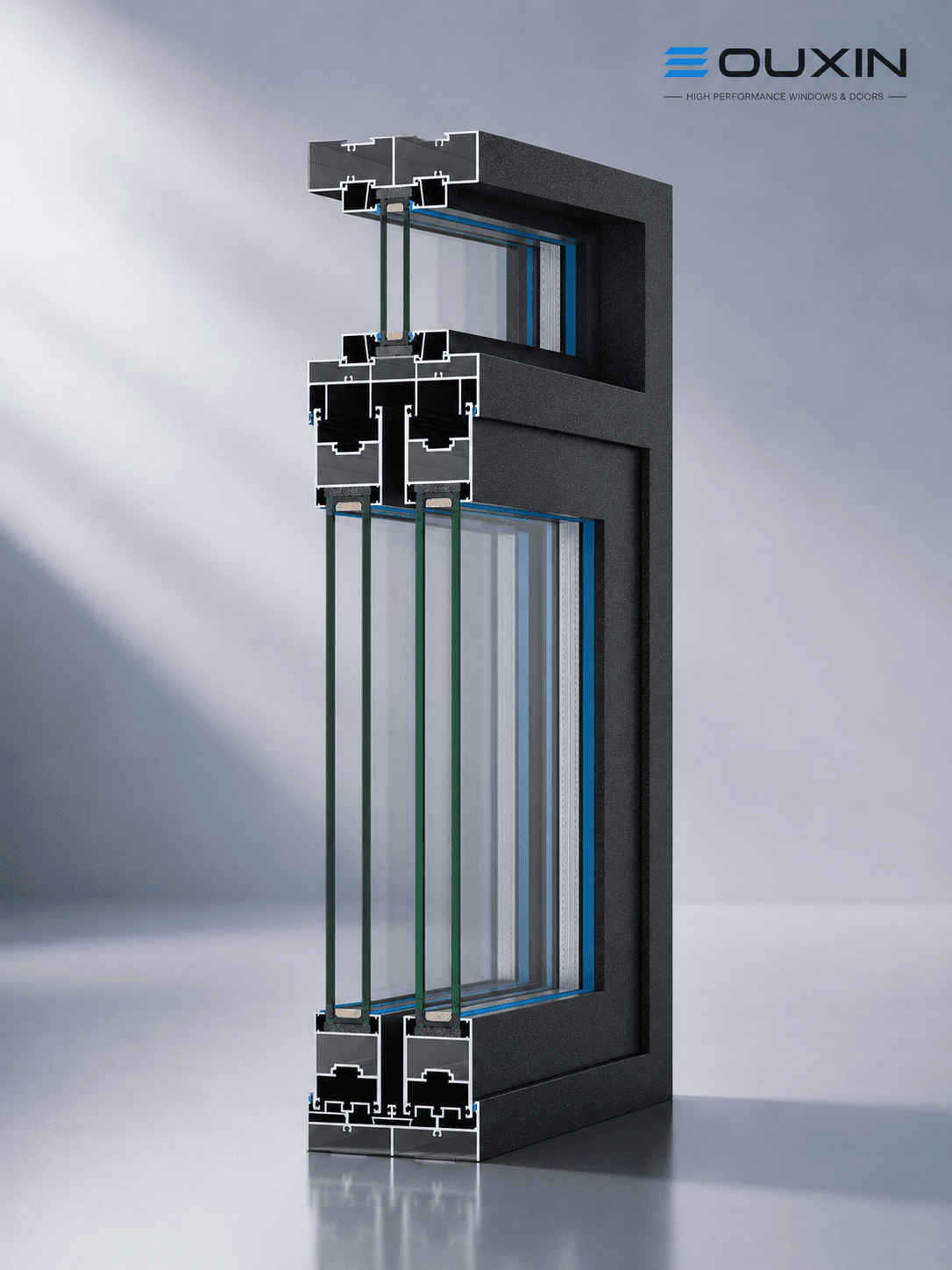 70 mm Heavy-Duty Sliding Door System (3.0 mm Profile Wall)